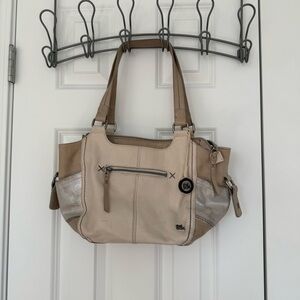 The Sak Tan and Silver Shoulder Bag